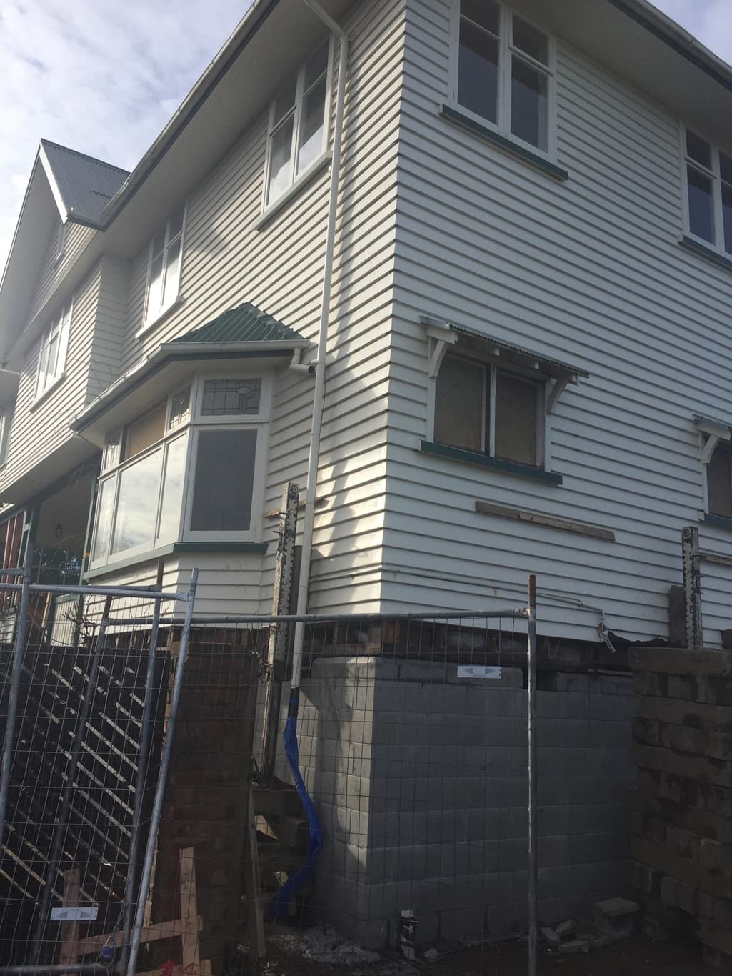 Foundation replacement performed by the Heritage House Relevellers team in Christchurch