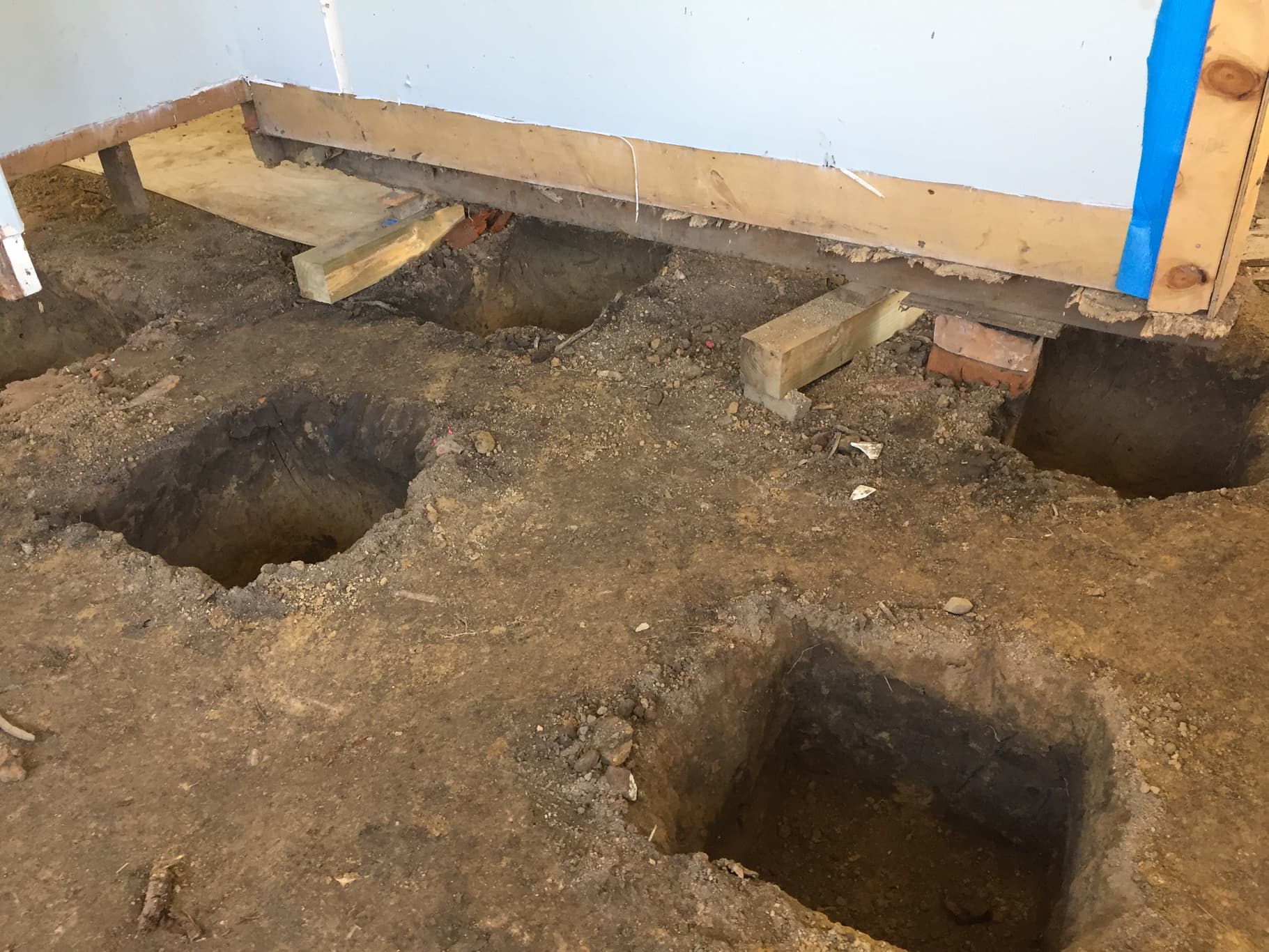 Our experienced team undertaking a pile replacement in Christchurch